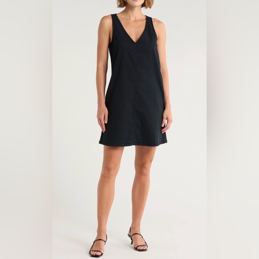 Rag & Bone Sleek Black Sleeveless Mini Dress